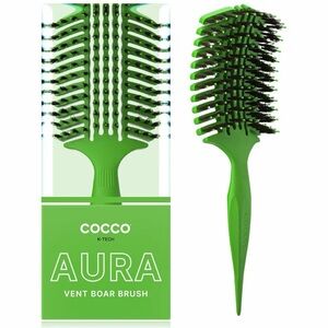 Cocco Green Aura Vented Boar Bristle Hair Brush